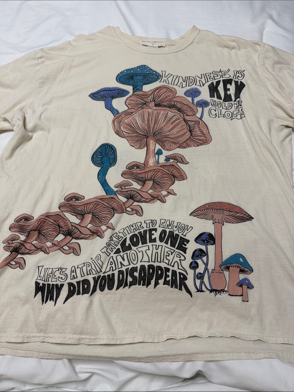 Urban Outfitters Project Social T oversized cream graphic t-shirt